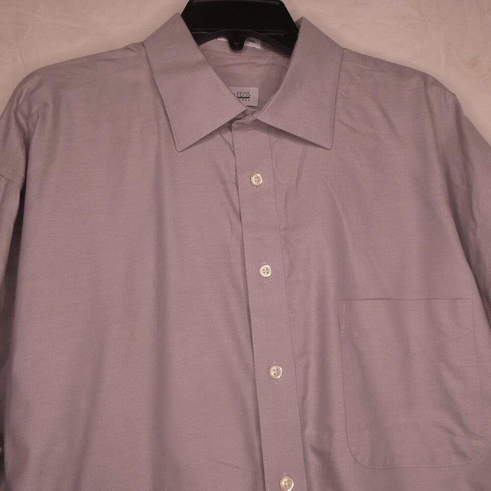 Joseph & Feiss Men's 17 1/2 36/37 80's 2-Ply Perfect Twill Men's Long-Sleeve Top